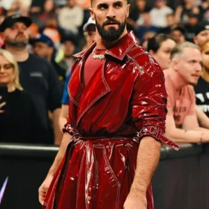 Seth Rollins Monday Night RAW Trench Coat Back
