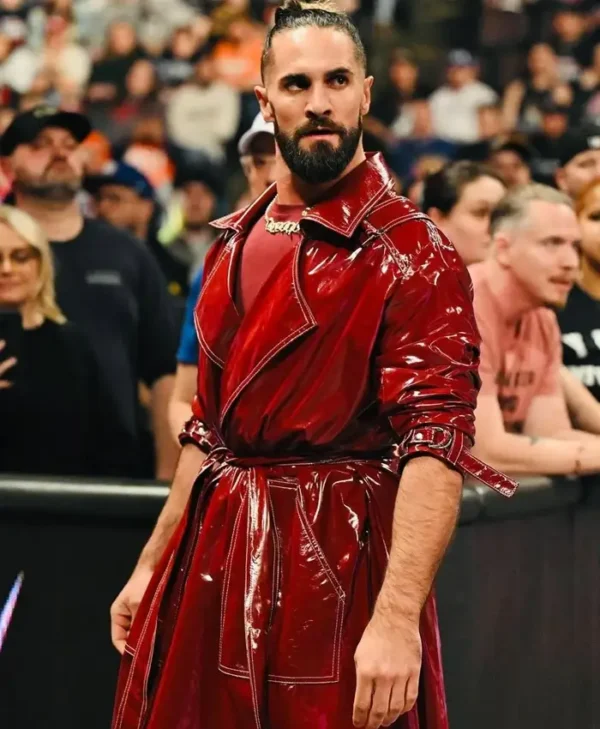 Seth Rollins Monday Night RAW Trench Coat Back