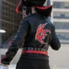 Shop the Masterpost Black & Red Leather Cosplay Jacket Back Look