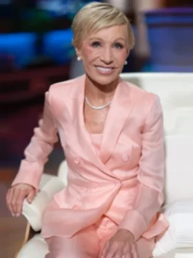 Shark Tank S17 Barbara Corcoran Pink Silk Blazer