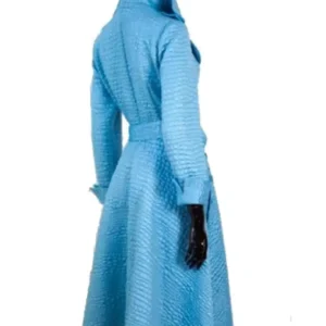 She the People 2025 Terri J. Vaughn Alligator Emboss Blue Coat Back look