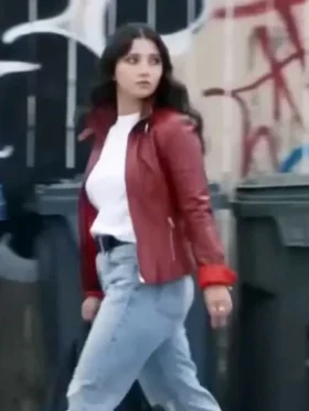 Sheriff Country S01 Amanda Arcuri Red Leather Jacket