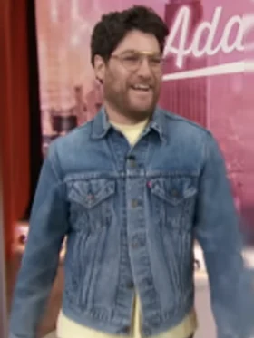 Sherri Adam Pally Blue Denim Jacket Front
