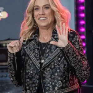 Sheryl Crow NBC Today Black Floral Jacket