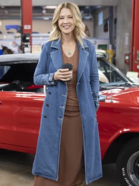 Shifting Gears S02 Jenna Elfman Blue Denim Coat