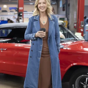 Shifting Gears S02 Jenna Elfman Blue Denim Coat