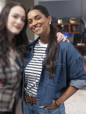 Shifting Gears S02 Lilly Singh Denim Jacket Side