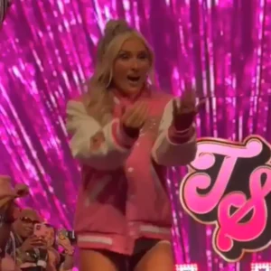 Shop Tiffany Stratton WWE Pink Varsity Jacket