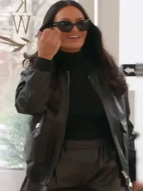 Sin City Rehab Alison Victoria Bomber Leather Jacket Front