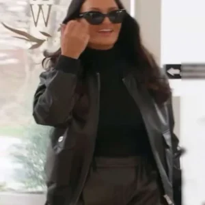 Sin City Rehab Alison Victoria Bomber Leather Jacket Front