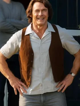 Song Sung Blue Hugh Jackman Brown Vest Side