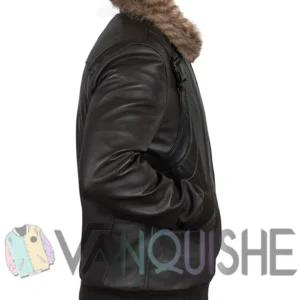 Spiderman Homecoming Vulture Leather Jacket right