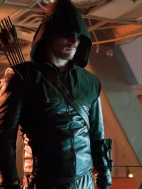 Stephen Amell Green Arrow Jacket Back