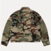 Stussy Utility Work Jacket Woodland Camo Back Look
