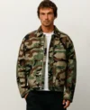 Stussy Utility Work Jacket Woodland Camo