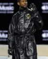 Super Bowl 2024 Halftime Show Usher Black Leather Coat