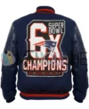 Super Bowl 6X Champions New England Varsity Jacket back