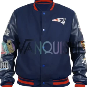 Super Bowl 6X Champions New England Varsity Jacket front