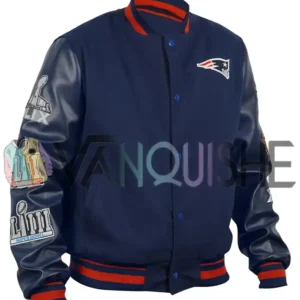 Super Bowl 6X Champions New England Varsity Jacket right