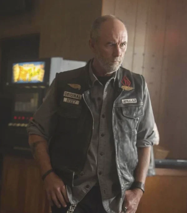 Task S01 Jamie McShane Black Leather Vest Side