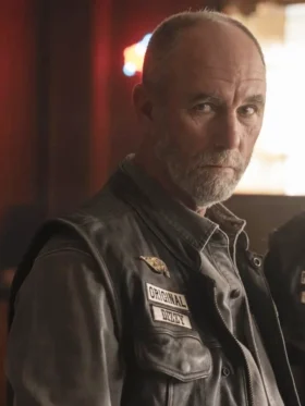 Task S01 Jamie McShane Black Leather Vest