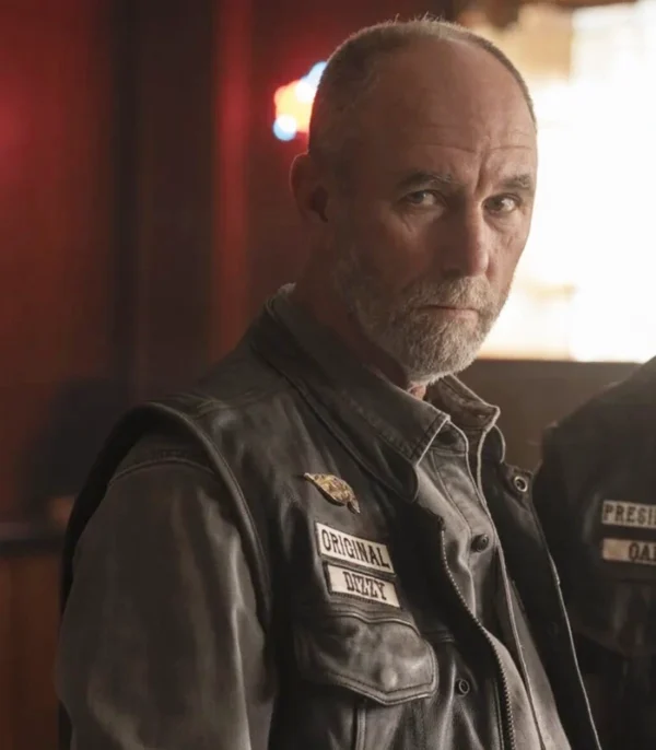 Task S01 Jamie McShane Black Leather Vest