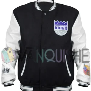 Taylor Sacramento Kings Bomber Jacket front van