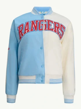 Texas Rangers Satin Varsity Jacket