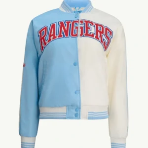 Texas Rangers Satin Varsity Jacket