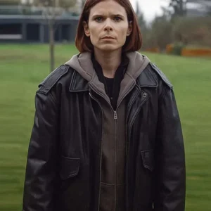 The Astronaut Kate Mara Leather Jacket Back