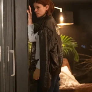 The Astronaut Kate Mara Leather Jacket Front