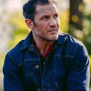 The Bikeriders 2023 Tom Hardy Denim Jacket Front look