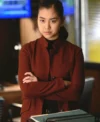 The Blacklist S9 Laura Sohn Red Wool Jacket