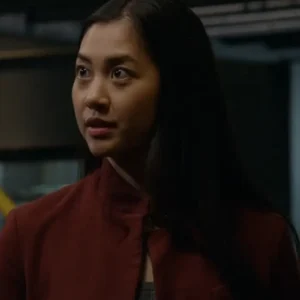 The Blacklist S9 Laura Sohn Red Wool Jacket