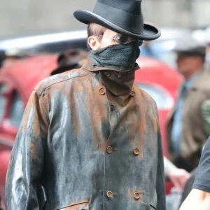 The Bride Christian Bale Black Leather Coat