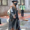 The Bride Christian Bale Black Leather Coat Front