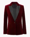 The Celebrity Traitors S01 Claudia Winkleman Red Blazer