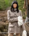 The Celebrity Traitors S01 Claudia Winkleman Wool Jacket Front
