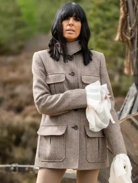The Celebrity Traitors S01 Claudia Winkleman Wool Jacket Front