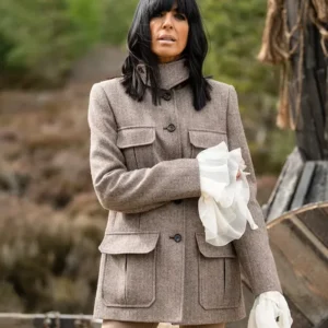The Celebrity Traitors S01 Claudia Winkleman Wool Jacket Front