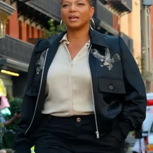 The Equalizer S5 Queen Latifah Black Jacket Front Look