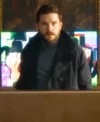 The Family Plan 2 Kit Harington Black Wool Coat