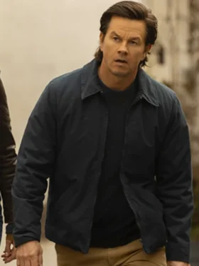 The Family Plan 2 Mark Wahlberg Blue Jacket