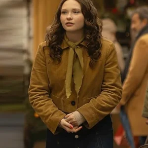 The Family Plan 2 Zoe Colletti Corduroy Jacket Side