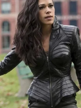 The Flash S04 Gypsy Leather Jacket Front Look