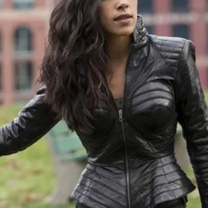 The Flash S04 Gypsy Leather Jacket Front Look