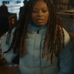 The Guest S01 Bethan Mary-James White Puffer Jacket