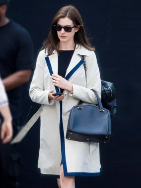 The Intern Anne Hathaway Trench Coat Side
