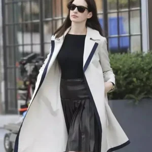 The Intern Anne Hathaway Trench Coat Front