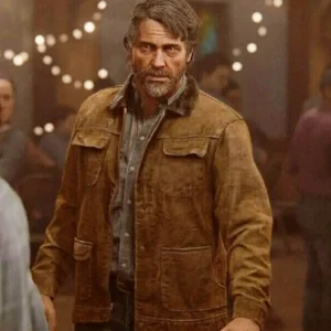The Last of Us Joel Suede Leather Jacket Front